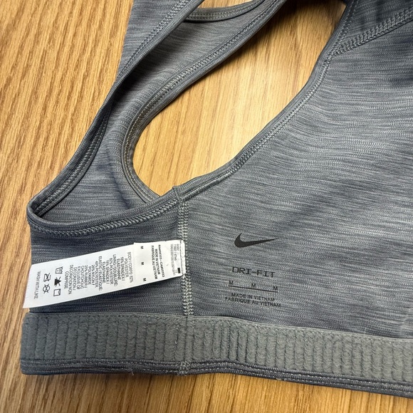 Nike Women's Racerback Dri-Fit Sports Bra in Trio Set - Gray, Black, White - Picture 4 of 10